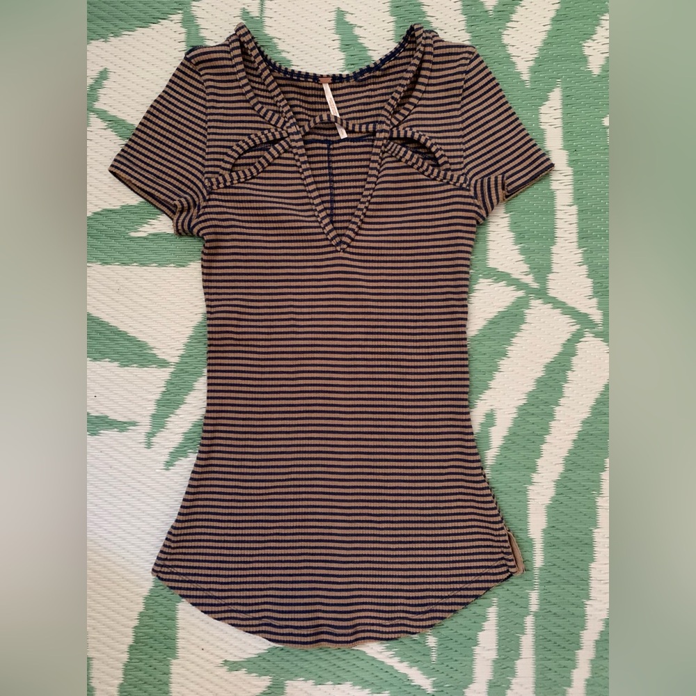 Free People Striped Top sz small